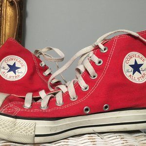 Red High Top Converse